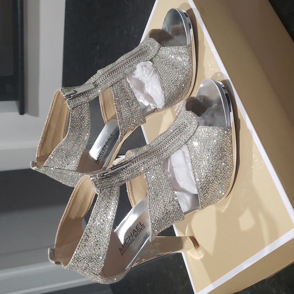 MICHAEL KORS GLITTER SILVER